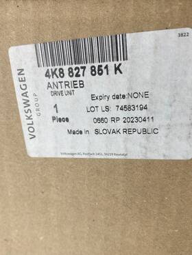 Audi 4k8-827-851-k Antrieb / Drive Unit Lift Tailgate Motor Volkswagen Group