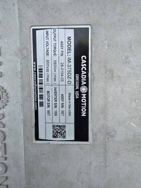 Cascadia Motion Im-375dz-d Ev Motor Electric 850vdc Max Input Torque 580nm