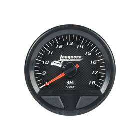 Lon52-46746 Longacre Waterproof Smi Volt Gauge 8-18v 52-46746