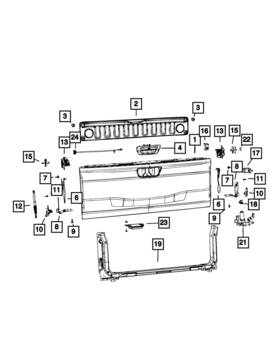 68542768ac Mopar Genuine Power Drive Unit Tailgate