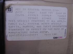 674-00454l Oem Unless Otherwise Stated. Driver Left Radiator Fan Motor Assembly Fits 95-99 Riviera 216400