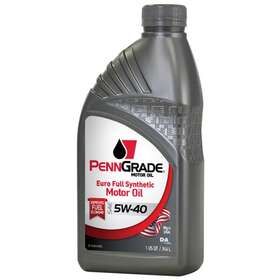 Bpo61316 Penngrade Motor Oil - Euro 5w40 Synthetic 1 Quart Bottle Each