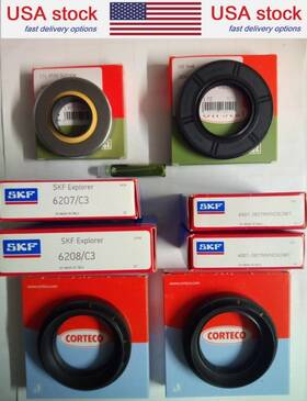 Skf 1002666-00a Usa Stock Repair Kit For Tesla Motor. Bearings Seals Large Drive Unit