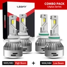 Lasfit Led 9005 9006 Headlight Bulbs High Low Beam Combo Kit 6000K 3000LM Canbus. Fixed Price $109.99.