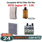 2010 Jaguar Xf 5.0L Complete Oil, Air & Cabin Filter Kit (5W-30). Fixed Price $132.95.