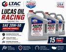 Lucas Oil Racing Engine Sae 20W50 X Qt Jug Case LUC10621-3. Fixed Price $154.95.