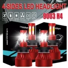 4PC New H4 HB2 9003 4-SIDE Led Headlight Kit Bulb 1000000LM Hi/lo Beam Power Us. Fixed Price $24.99.