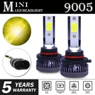 9005 HB3 Mini Led Headlight Bulb 3000K 1600W 260000LM Yellow Hi Beam Front. Fixed Price $11.98.