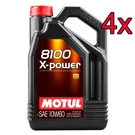 Case Of 4 Motul 8100 X-power Full Synthetic 10W-60 Engine Motor Oil 5L. Fixed Price $201.88.
