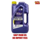 Royal Purple High Performance Motor 0W-20 Premium Synthetic Oil, 5 Qua. Fixed Price $30.04.