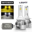 Lasfit 9005 Led Headlight Bulbs High Beam Switchback Dual Color Free Return. Fixed Price $99.99.