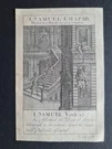 Antique 1716 Bible Print - Samuel Verse 12 Michael Lets David Out Of Window. Fixed Price $13.40.