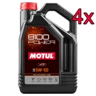 Case Of 4 Motul 8100 Power Full Synthetic Ester 5W-50 Engine Motor Oil 5L. Fixed Price $269.88.